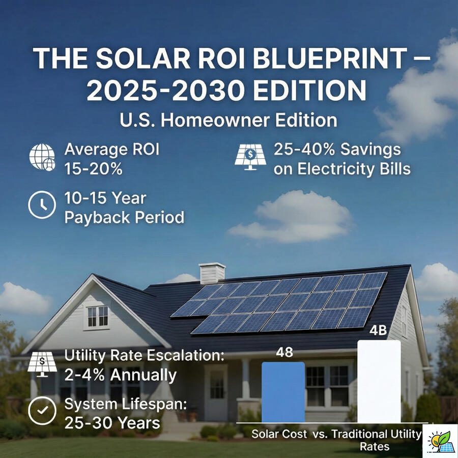 Most solar guides tell you why solar is good. This blueprint shows you how to calculate whether solar is actually worth it for your home — using real utility rates, verified incentives, and conservative assumptions. Built for homeowners who want a confide